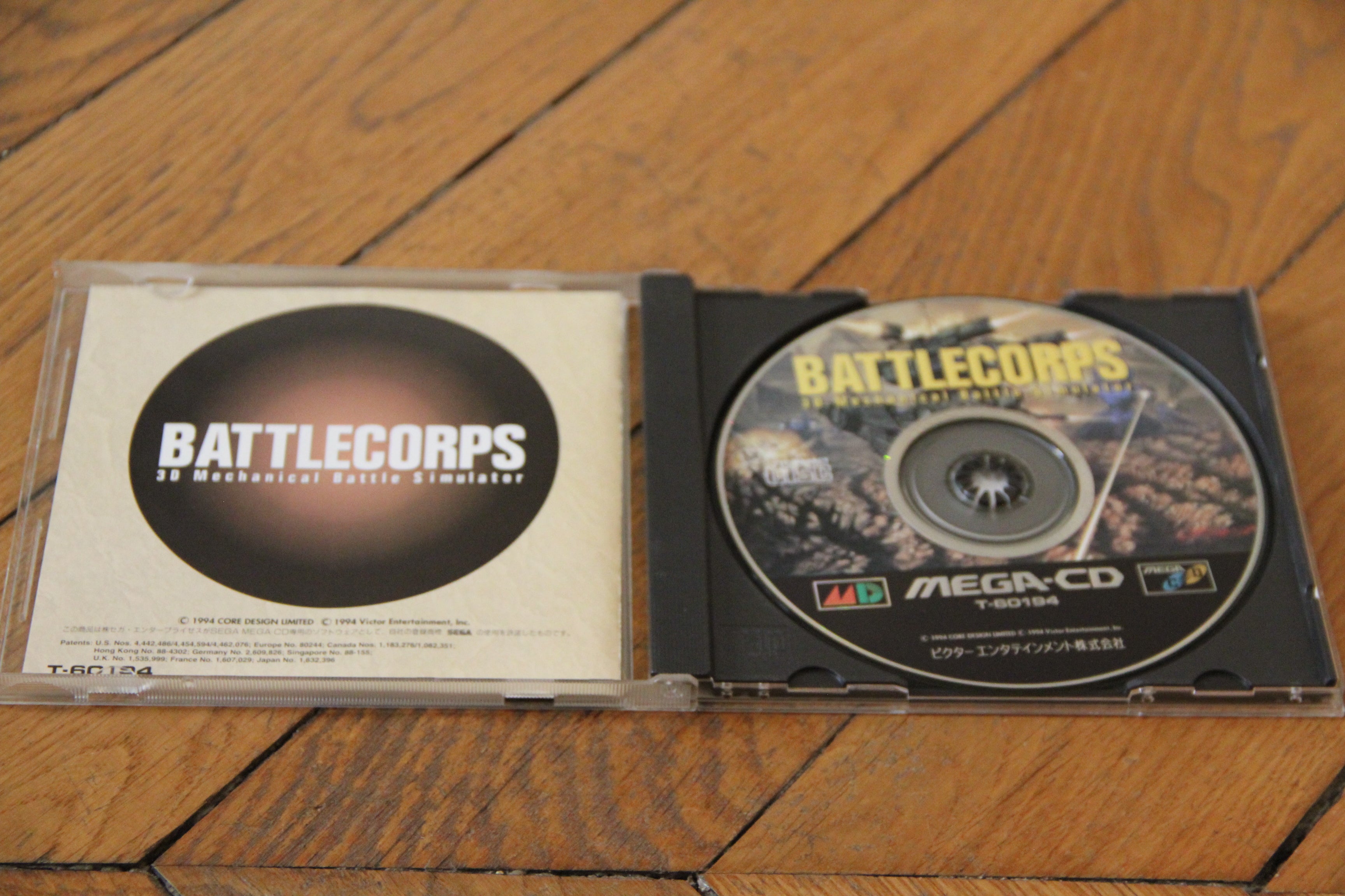 Battlecorps 3D Mechanical Mega CD Sega Megadrive Games Japan T-60194 Boxed